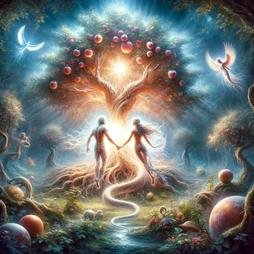 Adam and Eve in Garden of Eden